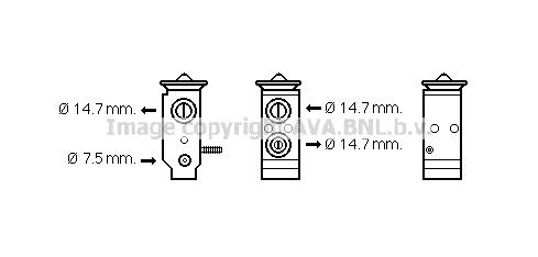 HY1292 AVA Расширительный клапан, кондиционер (фото 1)