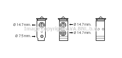 HY1441 AVA Расширительный клапан, кондиционер (фото 1)
