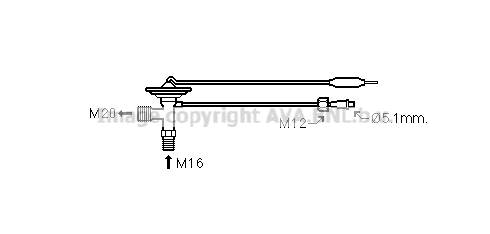 MZ1259 AVA Расширительный клапан, кондиционер (фото 1)