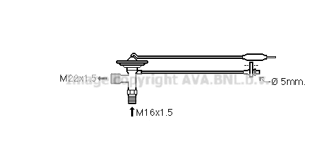 TO1684 AVA Расширительный клапан, кондиционер (фото 1)