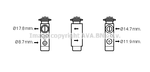 VN1113 AVA Расширительный клапан, кондиционер (фото 1)