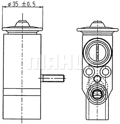 AVE 89 000P KNECHT/MAHLE Расширительный клапан, кондиционер (фото 1)