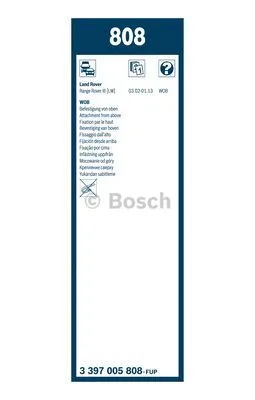 3 397 005 808 BOSCH Щетка стеклоочистителя (фото 1)