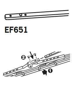 EF651 TRICO Щетка стеклоочистителя (фото 1)