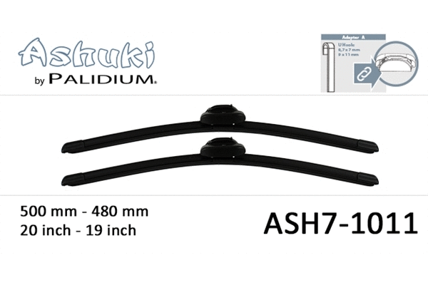 ASH7-1011 ASHUKI by Palidium Щетка стеклоочистителя (фото 1)