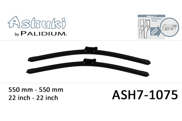 ASH7-1075 ASHUKI by Palidium Щетка стеклоочистителя (фото 1)