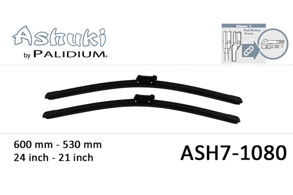 ASH7-1080 ASHUKI by Palidium Щетка стеклоочистителя (фото 1)