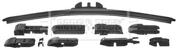 BW15F BORG & BECK Щетка стеклоочистителя (фото 1)