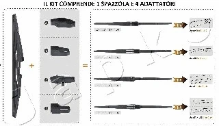 SJX40R JAPKO Щетка стеклоочистителя (фото 2)