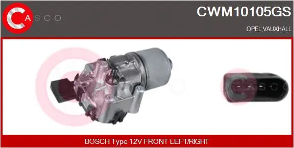 CWM10105GS CASCO Двигатель стеклоочистителя (фото 1)