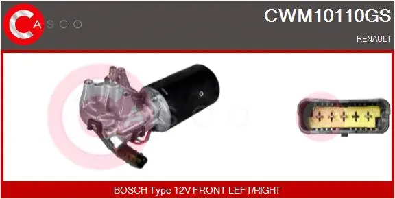 CWM10110GS CASCO Двигатель стеклоочистителя (фото 1)