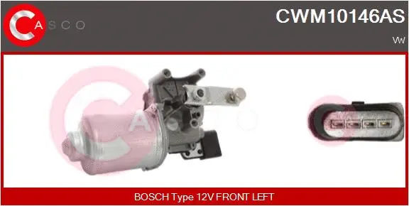 CWM10146AS CASCO Двигатель стеклоочистителя (фото 1)