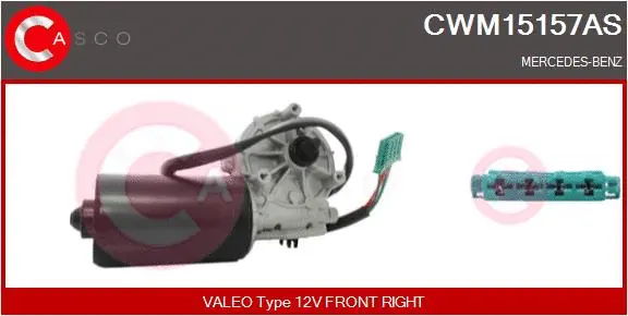 CWM15157AS CASCO Двигатель стеклоочистителя (фото 1)