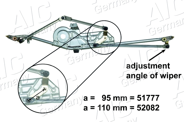 51777 AIC Система тяг и рычагов привода стеклоочистителя (фото 6)