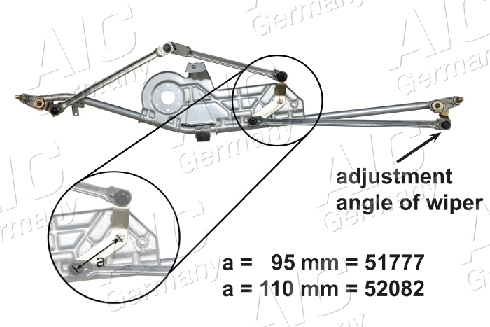 51777 AIC Система тяг и рычагов привода стеклоочистителя (фото 8)