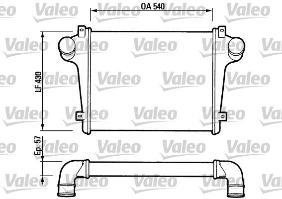 816736 VALEO Интеркулер (фото 1)