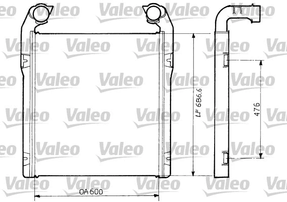 816797 VALEO Интеркулер (фото 1)