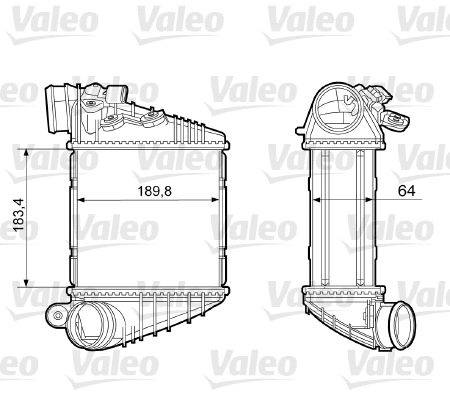 817457 VALEO Интеркулер (фото 1)