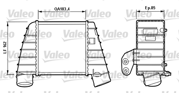 817488 VALEO Интеркулер (фото 1)