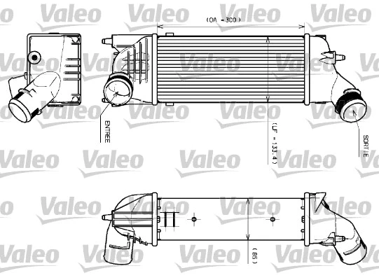 817639 VALEO Интеркулер (фото 1)