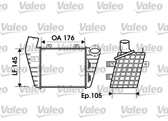 817765 VALEO Интеркулер (фото 1)