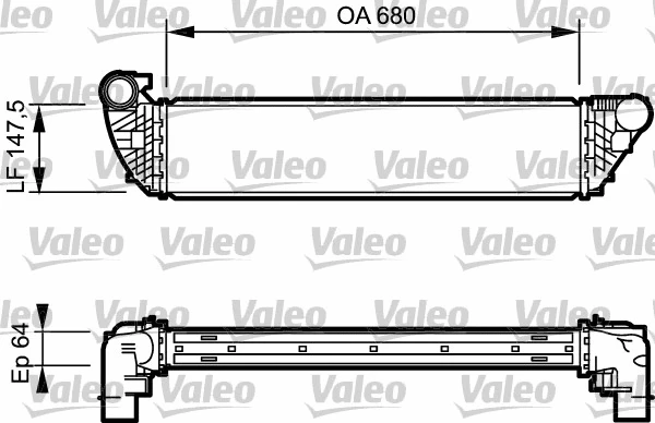 817828 VALEO Интеркулер (фото 1)