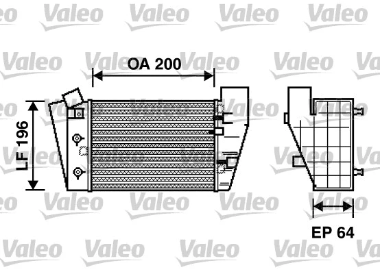 817869 VALEO Интеркулер (фото 1)