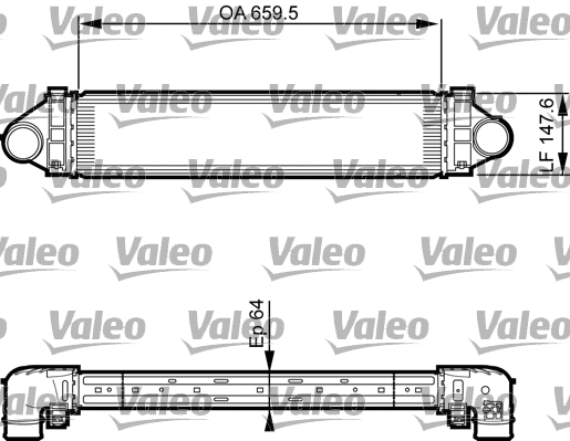 818238 VALEO Интеркулер (фото 1)