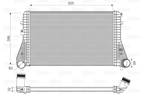 818339 VALEO Интеркулер (фото 1)