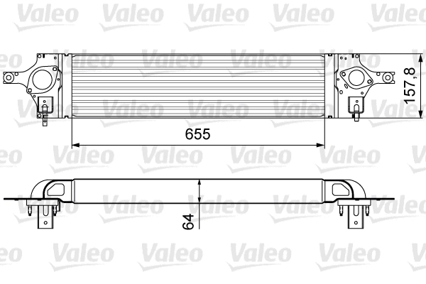 818358 VALEO Интеркулер (фото 1)