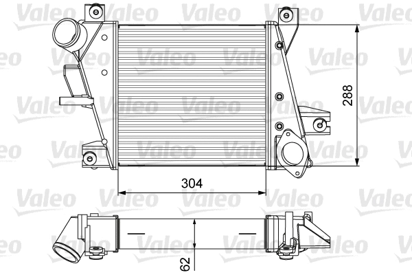 818360 VALEO Интеркулер (фото 1)