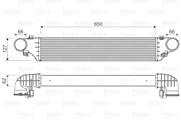 818552 VALEO Интеркулер (фото 1)