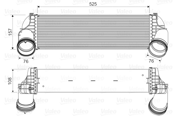 818562 VALEO Интеркулер (фото 1)