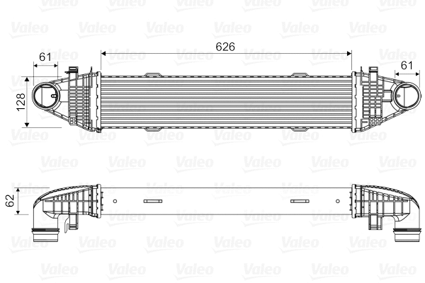 818616 VALEO Интеркулер (фото 1)