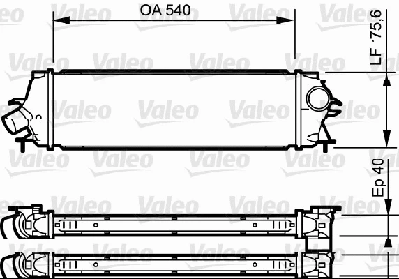 818771 VALEO Интеркулер (фото 1)