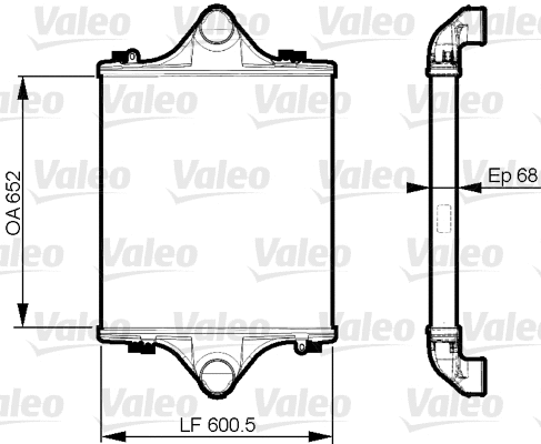 818881 VALEO Интеркулер (фото 1)