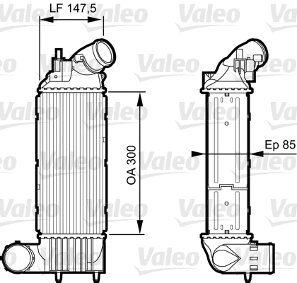 818895 VALEO Интеркулер (фото 1)