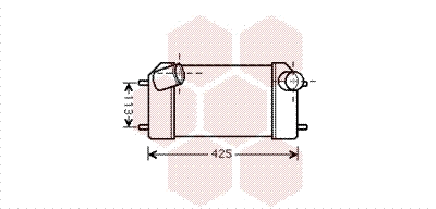 02004181 VAN WEZEL Интеркулер (фото 1)