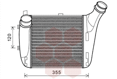 03004318 VAN WEZEL Интеркулер (фото 1)