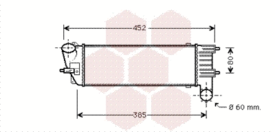 40004344 VAN WEZEL Интеркулер (фото 1)