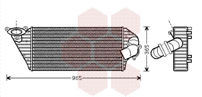 43004298 VAN WEZEL Интеркулер (фото 1)
