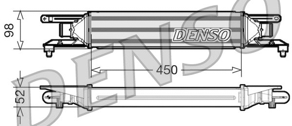 DIT01001 DENSO Интеркулер (фото 1)