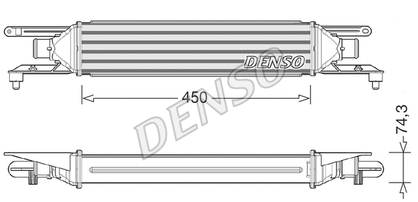 DIT01007 DENSO Интеркулер (фото 1)
