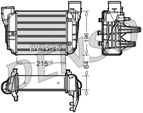 DIT02002 DENSO Интеркулер (фото 1)