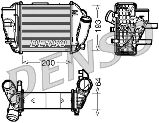 DIT02005 DENSO Интеркулер (фото 1)