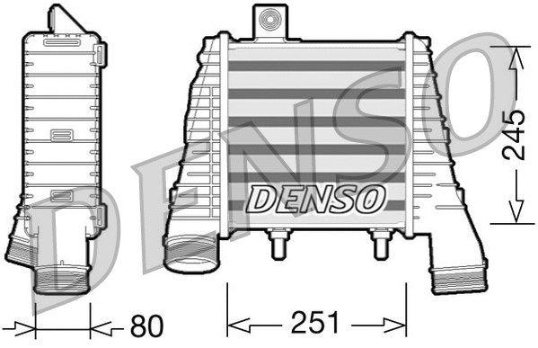 DIT02008 DENSO Интеркулер (фото 1)