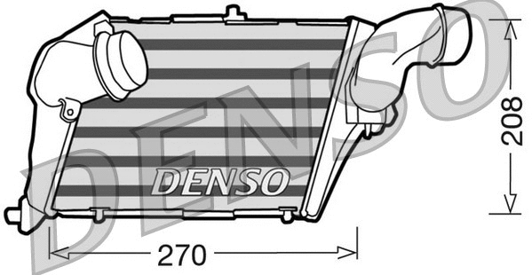 DIT02012 DENSO Интеркулер (фото 1)