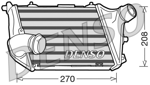 DIT02015 DENSO Интеркулер (фото 1)