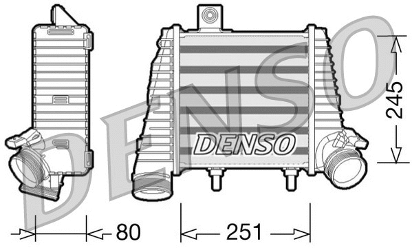 DIT02016 DENSO Интеркулер (фото 1)