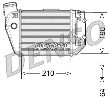 DIT02021 DENSO Интеркулер (фото 1)